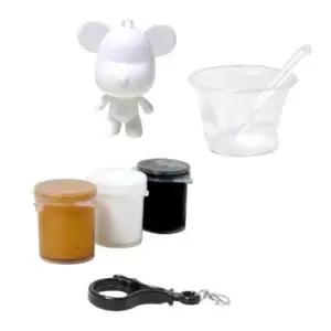 푸어링 아트 페인트 오브제 키링 만들기 블링 세트 미술 물감 놀이