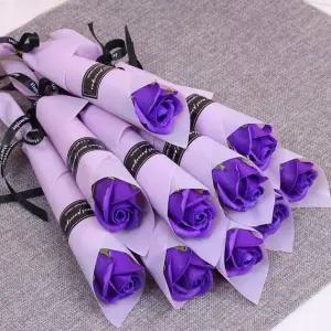 비누꽃 장미 꽃다발 선물 꽃다발 10송이