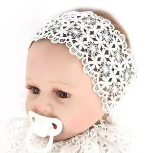 [아랑로랑] 제니 레이스 컬칩 보넷 아기헤어밴드