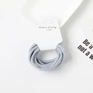 무봉제 데일리 머리끈 6PC 라이트 블루