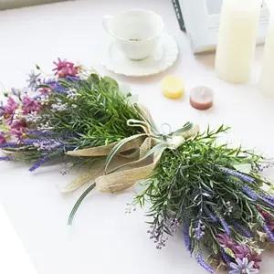 유리엘 라벤더 조화가렌더 리스 벽걸이가렌드