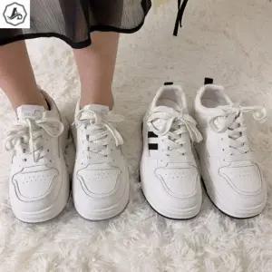 [애슬릿] 키높이 스니커즈 사이드 라인 통굽 운동화 4.5cm