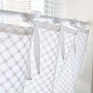 화이트자수 레이스바란스 커튼 가림막 주방 커튼 가림막