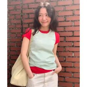 벤시몽 BASIC RIBBED SLEEVELESS - MINT BREEZE 422554