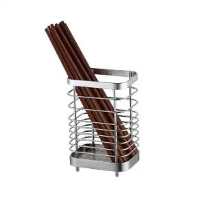 (색상 대형 실버)수납 홀더 실버 수저통 대형 주방