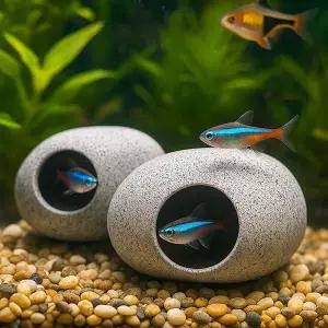 중형 물고기 놀이터 수족관 은신처 어항 장식 데코