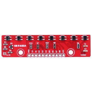 아두이노 스마트 호환카용 8 채널 IR GPS 센서 모듈 라인 팔로워 적외선 감지 비트 PCB DIY 감지기 3.3V-5V