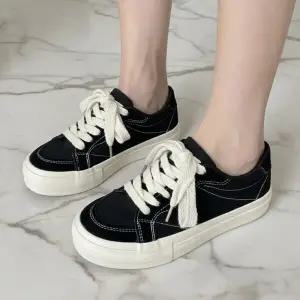 |CCS7EF1|여성용 사계절 편안한 캔버스 로우탑 운동화
