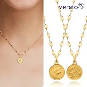 베라토 24K 순금 코인 세미 목걸이 S