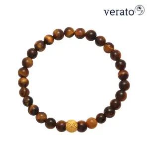 베라토 24K 순금 부엉이 참 천연원석 팔찌 0.85g