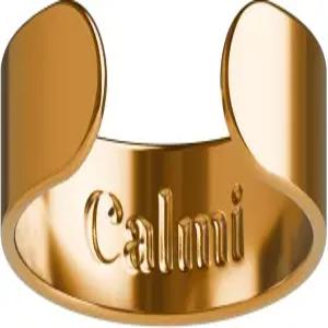 CALMI - 조절 가능한 스테인리스 스틸 디자인으로 도금된 마그네틱 웰니스 링 18K 골드 일반 웰빙을 위한