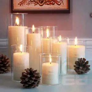 위랜드 베하몰 원통 유리 화병 8x25cm 꽃다발화병