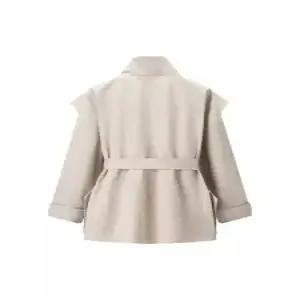 무천도사 여성 여성용 가을 트렌치 코트 솔리드 스트링 KKE3