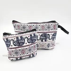 [셀러에이드]여성파우치백 여행용 여성 가벼운 패브릭재질 사각파우치