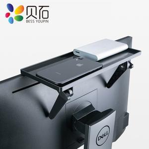 연결브라켓 조정 가능한 TV 화면 상단 선반 디스플레이 컴퓨터 모니터 라이저 데스크탑 스탠드 간단한 브래킷