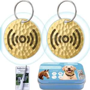 개와 고양이를 위한 천연 벼룩 및 진드기 퇴치 칼라 펜던트 - 12개월 방수 바이오매스 에너지 반려동물