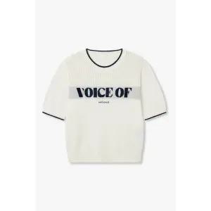 보브 레터링 자카드 니트 풀오버7156250005 국내매장판 1710505