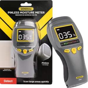 일반 도구 LCD 습도계 MM8 - 누출 및 습도 감지기 핀이 없고 비침습적입니다