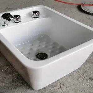 통 마사지샵 출수구 포함 발마사지 풋케어 세면대 버킷