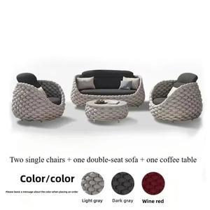 호환 야외 라탄 파티오 가구 세트 쿠션 포함 위커 러브시트 정원 뒤뜰 현관 소파 날씨에 견디는 내구성