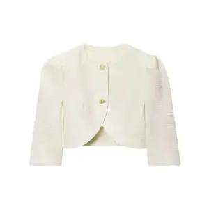 EAMT 여친 가을 쇼트 코트 통바지 정장 소매 볼륨 세트 YJ3