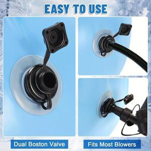 호환 지상 수영장용 에어 베개 커버 겨울 방지 4x4ft 쿠션 폐쇄 키트 내한성