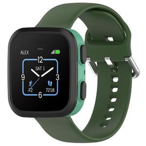 가민 바운스 밴드 실리콘 스트랩과 호환되는 시계 스마트워치용 스포츠 손목 밴드(다크 그린)