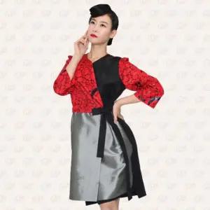 미용가운 헤어샵 메이크업 미용실 가운 로브 스타일 CYv1+9OUK