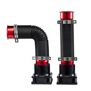 / 쓰러스마스터 파나텍 G923 G920 G29 흡기 파이프 (빨간색)용 레이싱 게임 PC USB 스티어링 휠의 오보키들리야모르 2PCS 시뮬레이션 터빈 바람 감지 시뮬레이터 속도 변경