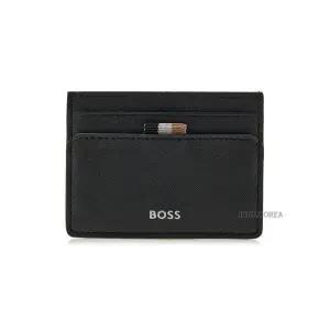 [휴고] SS26 남성 로고 디테일 카드지갑 50536751 001