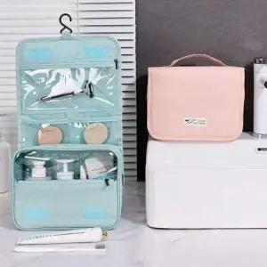 여행용 소품 정리 휴대용 압축 파우치 화장품 케이스 캠핑용 보관