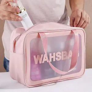 방수 여행용 샤워 파우치 다용도 목욕탕 워시백 수영장용 화장품