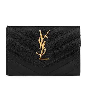 라프리마 [SAINT LAURENT]  모노그램 엔벨로프 카드지갑 414404-BOW01-1000