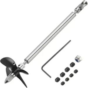 메카닉시 드라이브 샤프트 W 프로펠러 유니버설 조인트 L150mm L100mm 슬리브 D55mm 스테인리스 스틸 4날