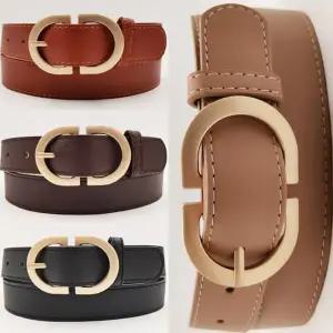 [콩심팥심]여자 레더 링 정장 패션 기본 버클 벨트 가죽 허리띠