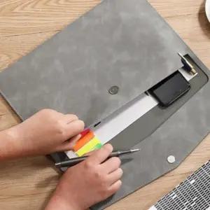 레더 A4 서류 문서 회사원 파우치 노트북 직장인 가방