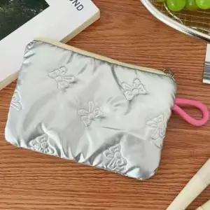 [애슬릿] 미니 파우치 퀼팅 화장품 사각 예쁜 지퍼 카드 지갑