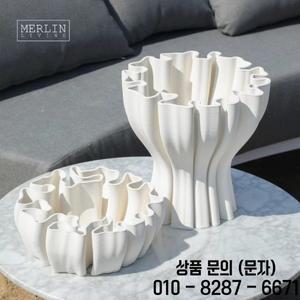 멀린 라이프 3D 프린팅 화병 모던 노르딕 홈 데코레이션 과일 접시 대형 부케 웨딩 세라믹