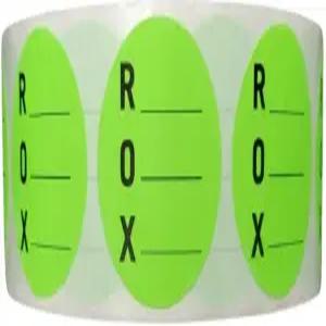 QSRP 제품 ROX입고 개봉 및 만료 라벨 1.5인치 재고 관리를 위한 1000가지 날짜 식품 창고 실험실 약국