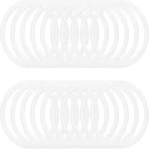 파티킬 3인치 드림 캐처 링 20개 플라스틱 마크라메 화환 플로럴 원형 후프 가정용 DIY 공예 결혼식 벽걸이