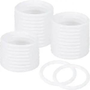 MMETXITY 30팩 드림 캐처 링 2.4인치 플라스틱 마크라메 화환 플로럴 원형 DIY 웨딩