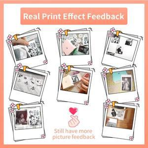 53mm T02 열전사 용지 컬러풀 접착/무지 미니 소형 포켓 프린터용 스크랩북 교실 정리 웨딩 파티 장식