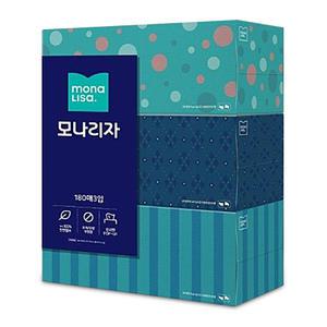 모나리자 각티슈 180매 x 3개 대용량 미용 휴지 화장지 사각 곽 티슈 천연펄프 크리넥스