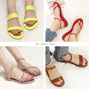 여름샌들/신상 스트랩/플랫 / 펀칭디자인/쪼리