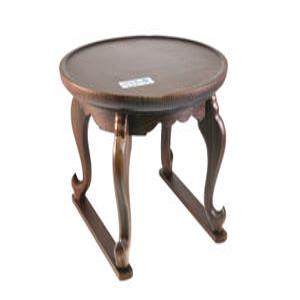 국내산 소나무 원형 개다리소반 (소) / 찻상 돌상 다과상  백일상 밥상 호족반 다기찻상 다도교육