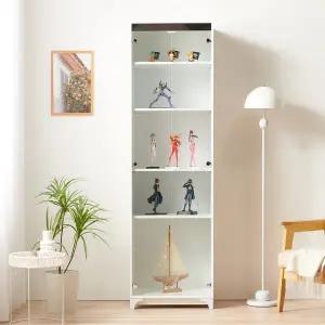 [모던탑21][고광택/강화유리] 샤이니 LPM 500-5단 장식장 진열장