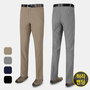 남자 캐주얼 허리밴딩 면바지 BNPT1 중년 봄 여름