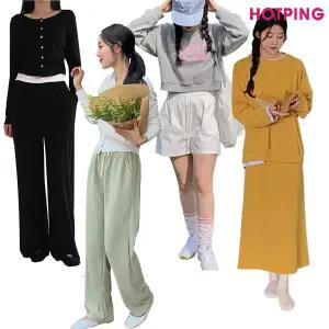 [핫핑] 44~110/봄 신상&베스트/트레이닝복/트레이닝세트/홈웨어/와이드/조거/밴딩/플리츠/카고/마실룩/캠핑룩/빅사이즈
