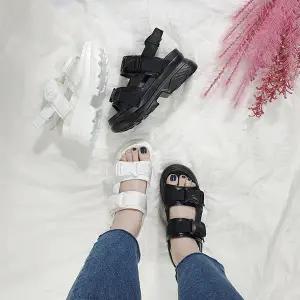 [디아]썸머 키높이 통굽 어글리 스트랩 샌들