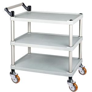 신형 플라스틱 서빙카트 3단 대 업소용 식당 주방 운반 카트 웨건